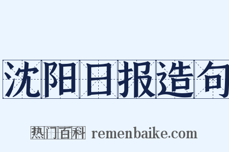 沈阳日报造句是什么意思的图片
